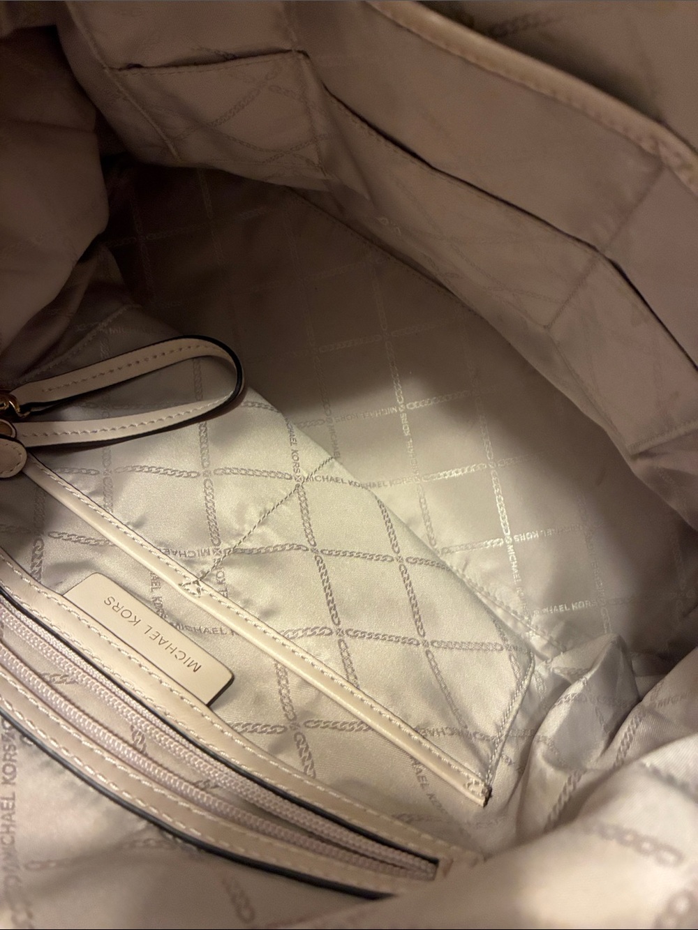 Michael Kors Pale Blush Braided Handle Leather Hobo - Picture 5 of 5